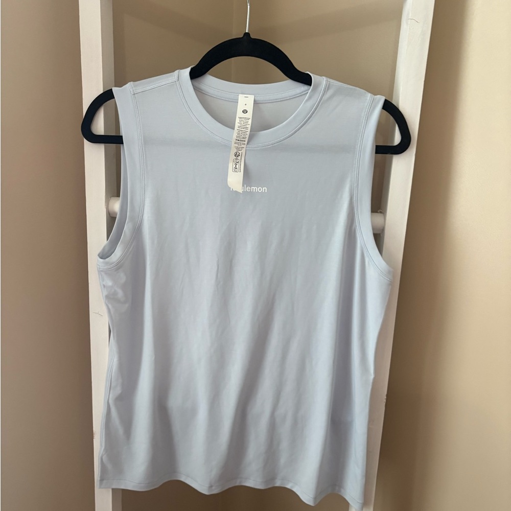 lululemon athletica Soft Blue Muscle Tee